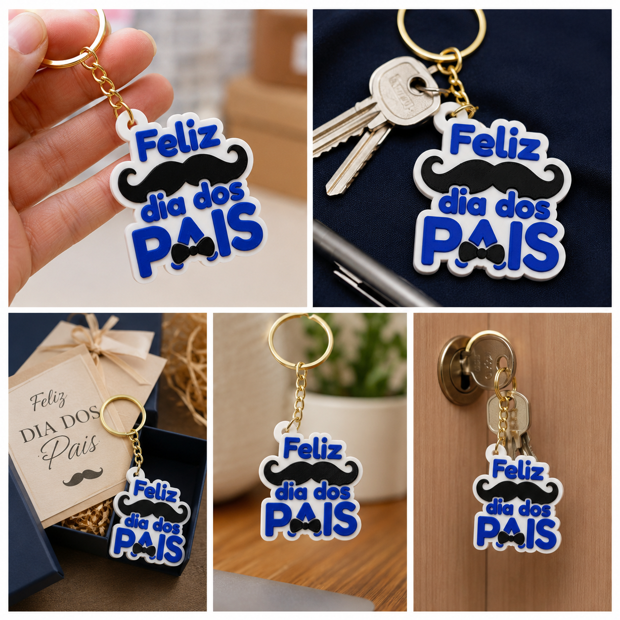 Chaveiros Personalizados Dia dos Pais — PROMOÇÃO