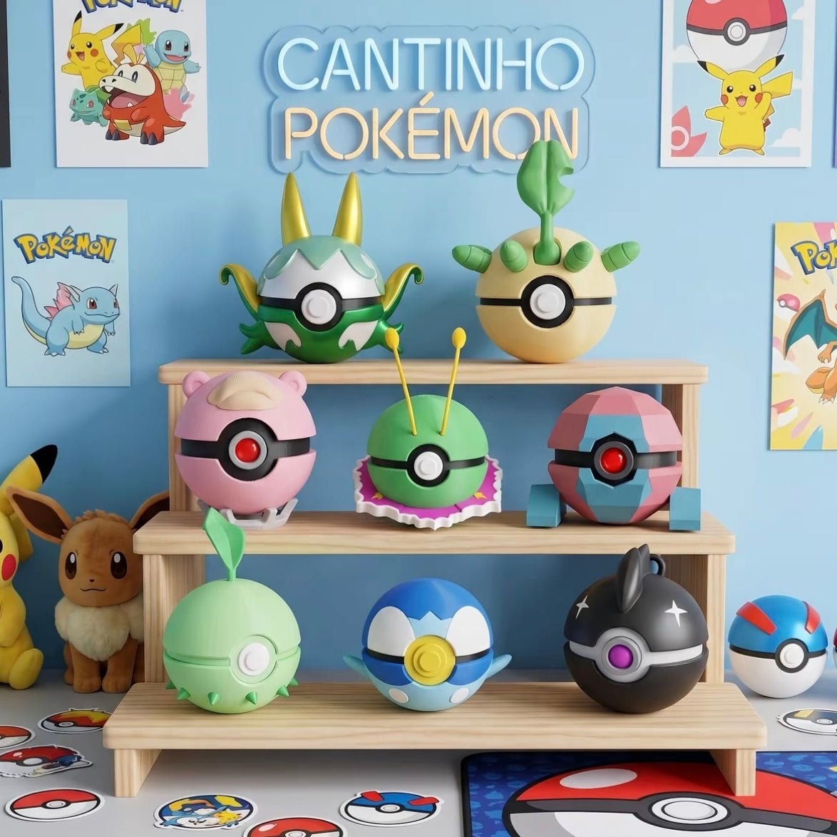 Pokébolas Personalizadas Inspiradas no seu Pokémon favorito! - PROMOÇÃO SOMENTE HOJE